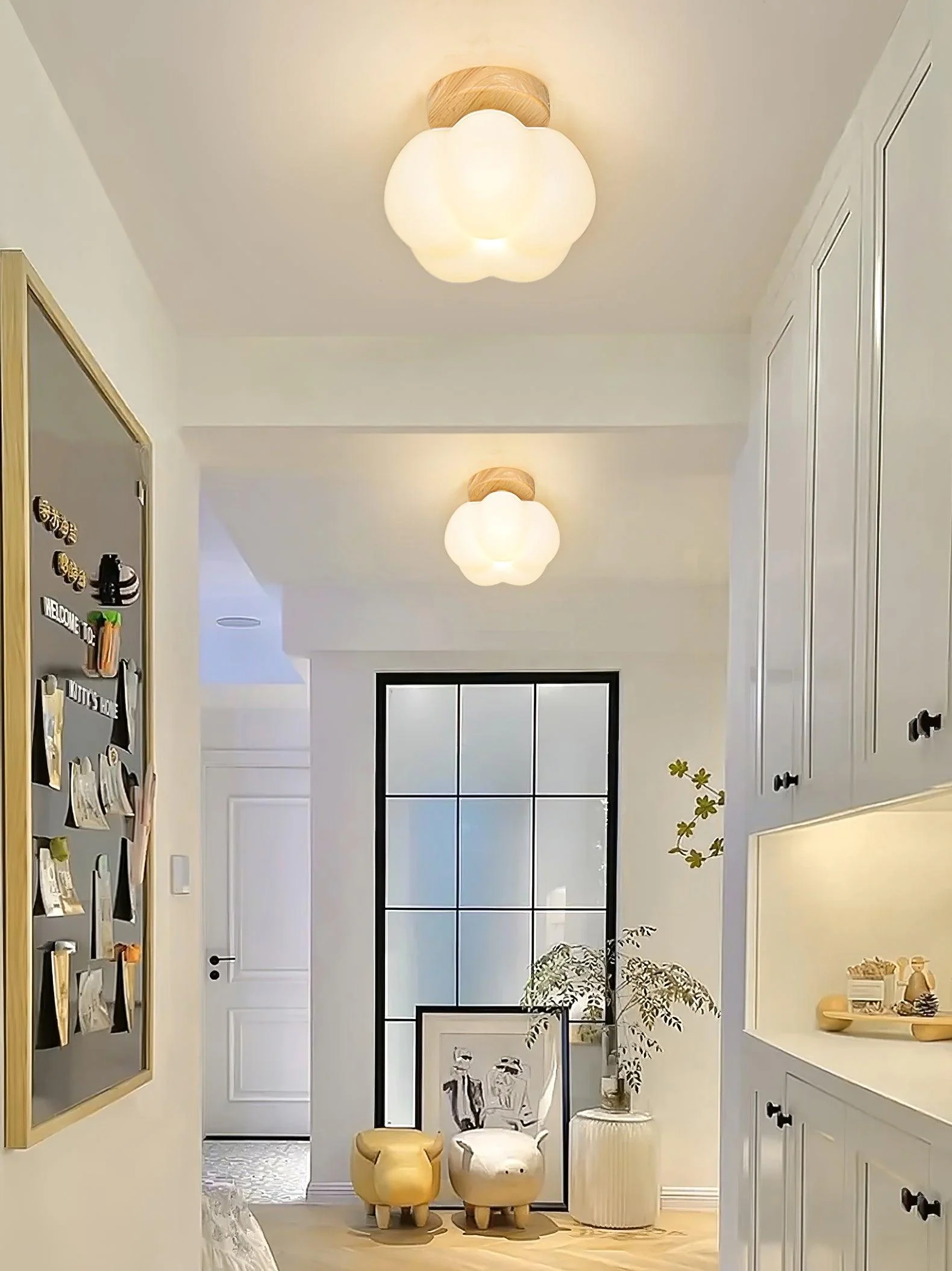 Cinorisra Nordic Art Flower Mini Ceiling Lamp - Image 8