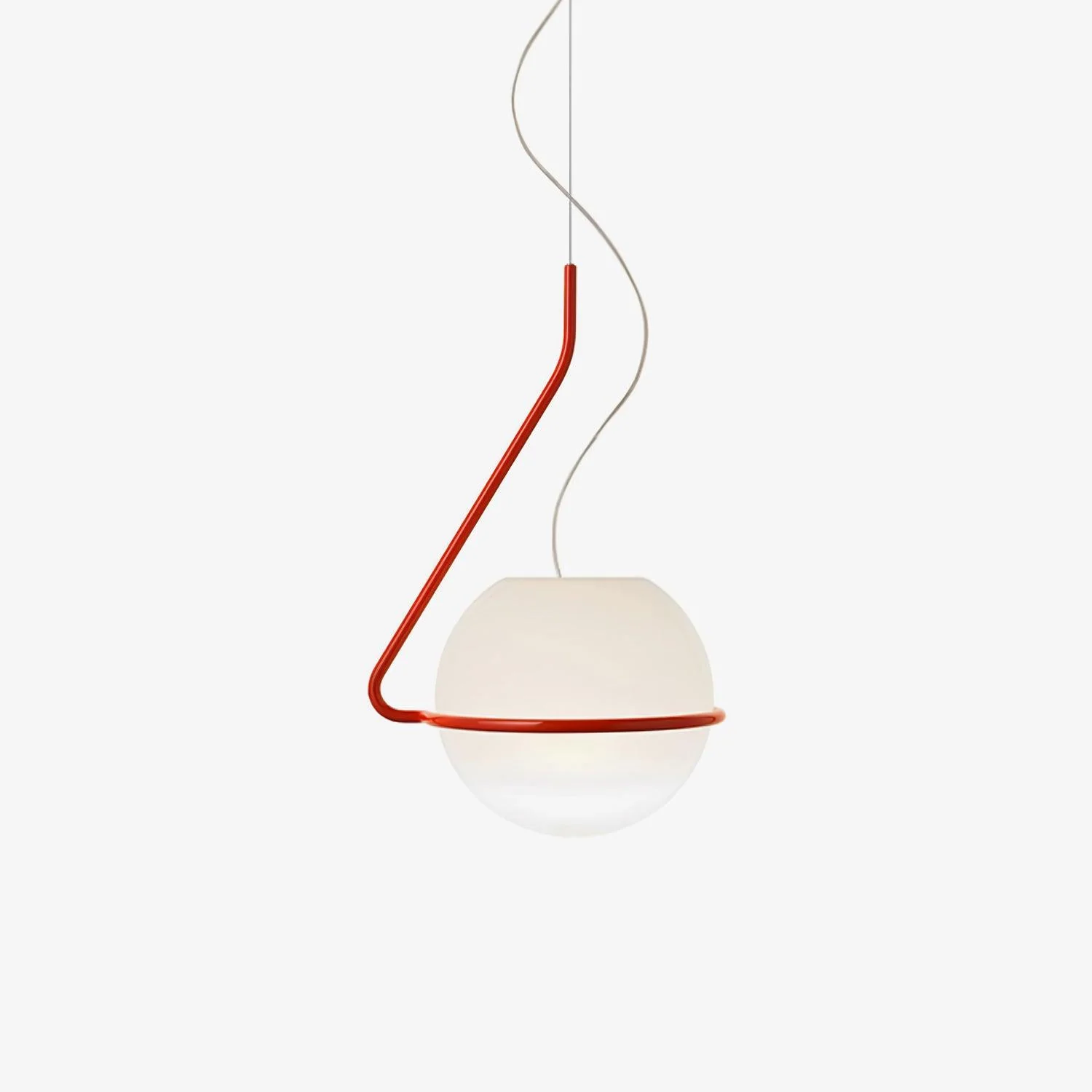 Circular Minimalist Glass Pendant Lamp