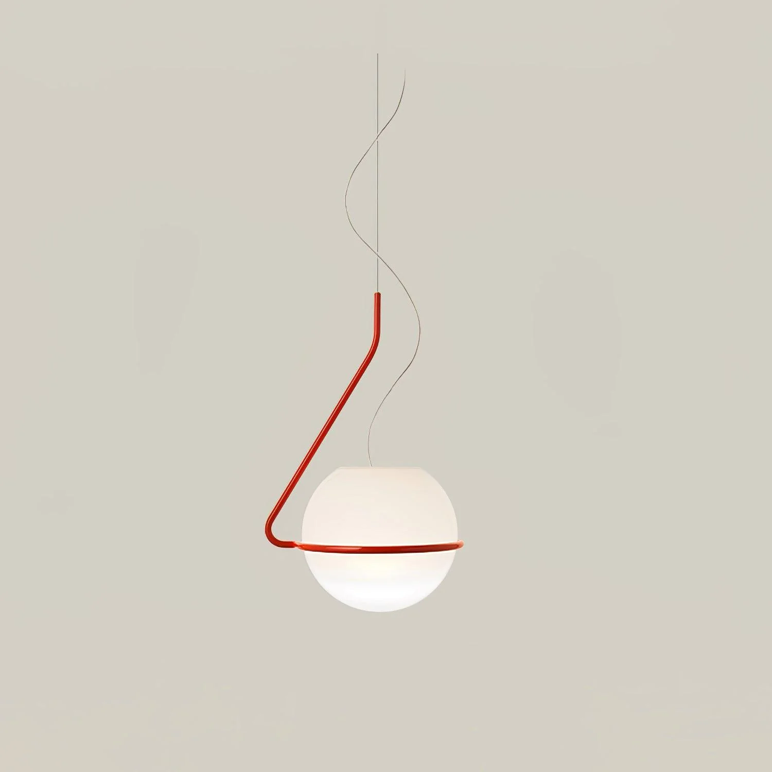 Circular Minimalist Glass Pendant Lamp - Image 10