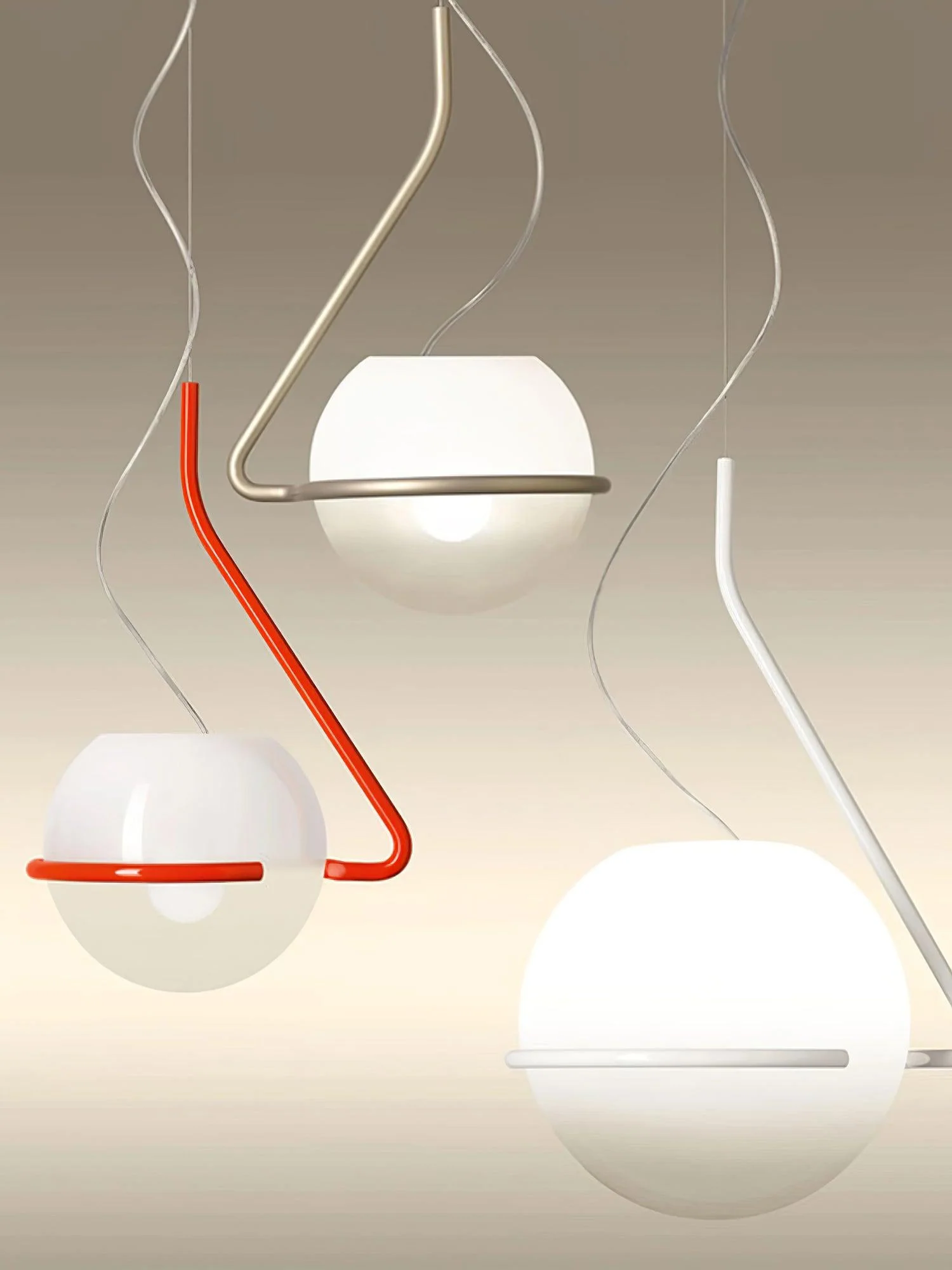Circular Minimalist Glass Pendant Lamp - Image 14
