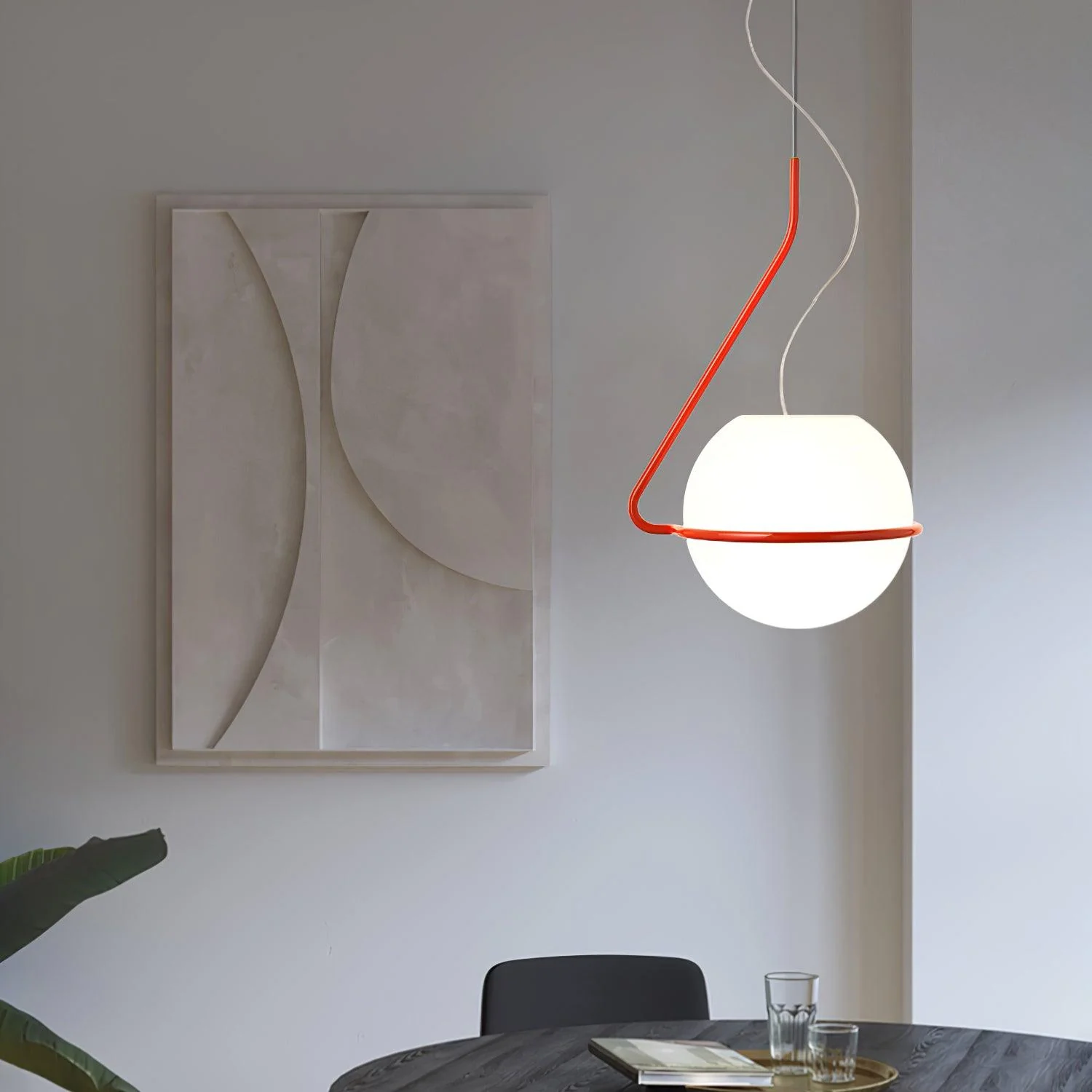 Circular Minimalist Glass Pendant Lamp - Image 16