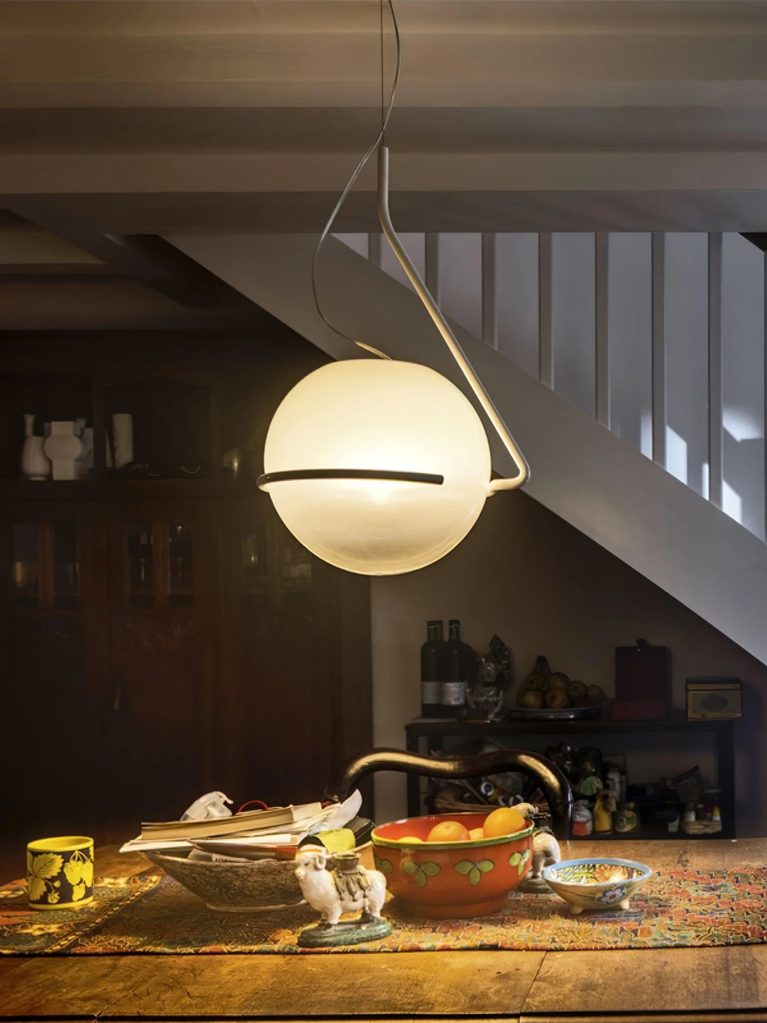 Circular Minimalist Glass Pendant Lamp - Image 2