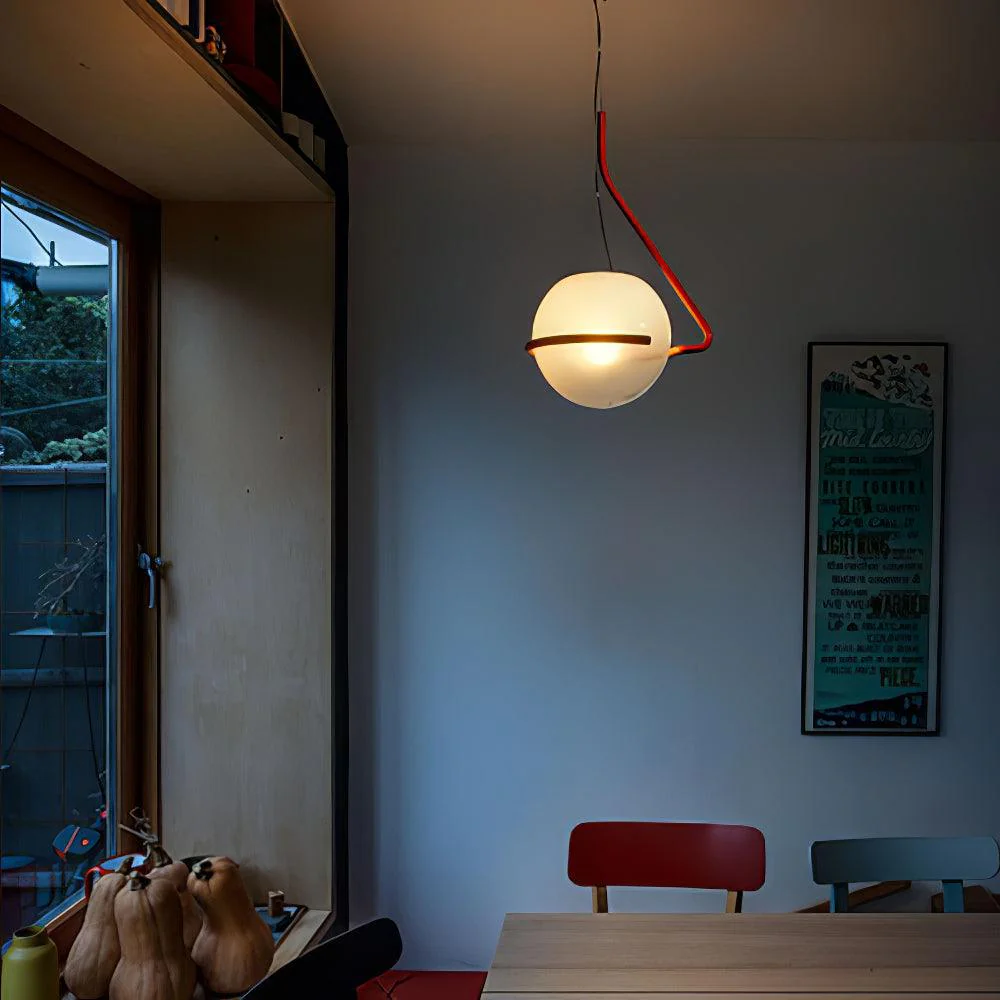 Circular Minimalist Glass Pendant Lamp - Image 23