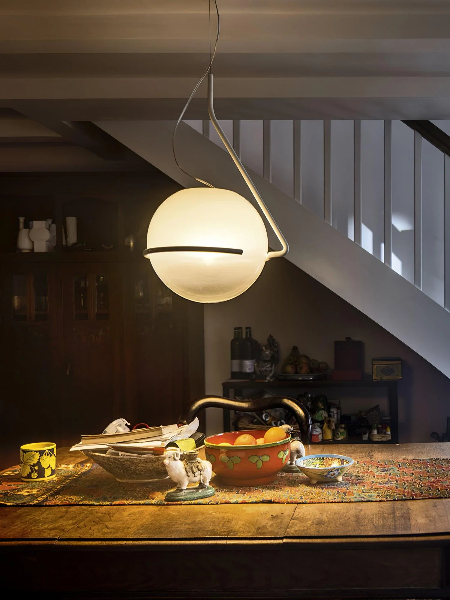 Circular Minimalist Glass Pendant Lamp - Image 24