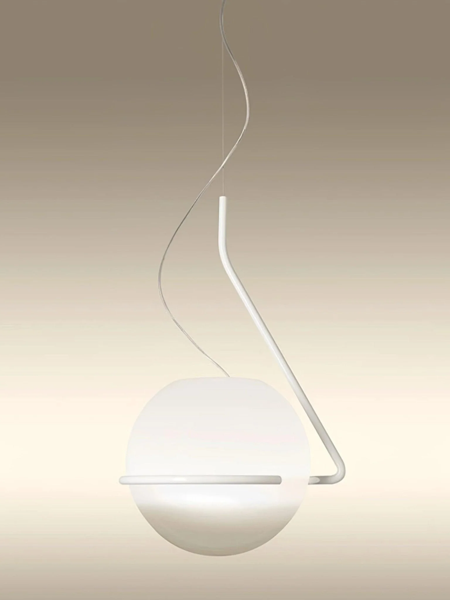 Circular Minimalist Glass Pendant Lamp - Image 26