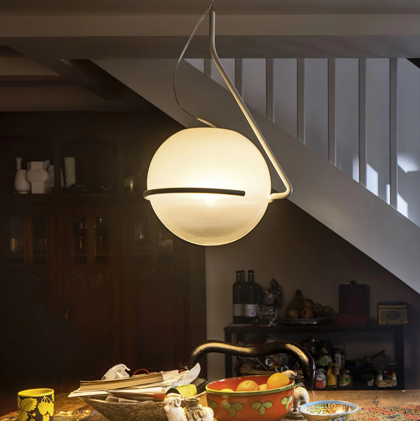 Circular Minimalist Glass Pendant Lamp - Image 33