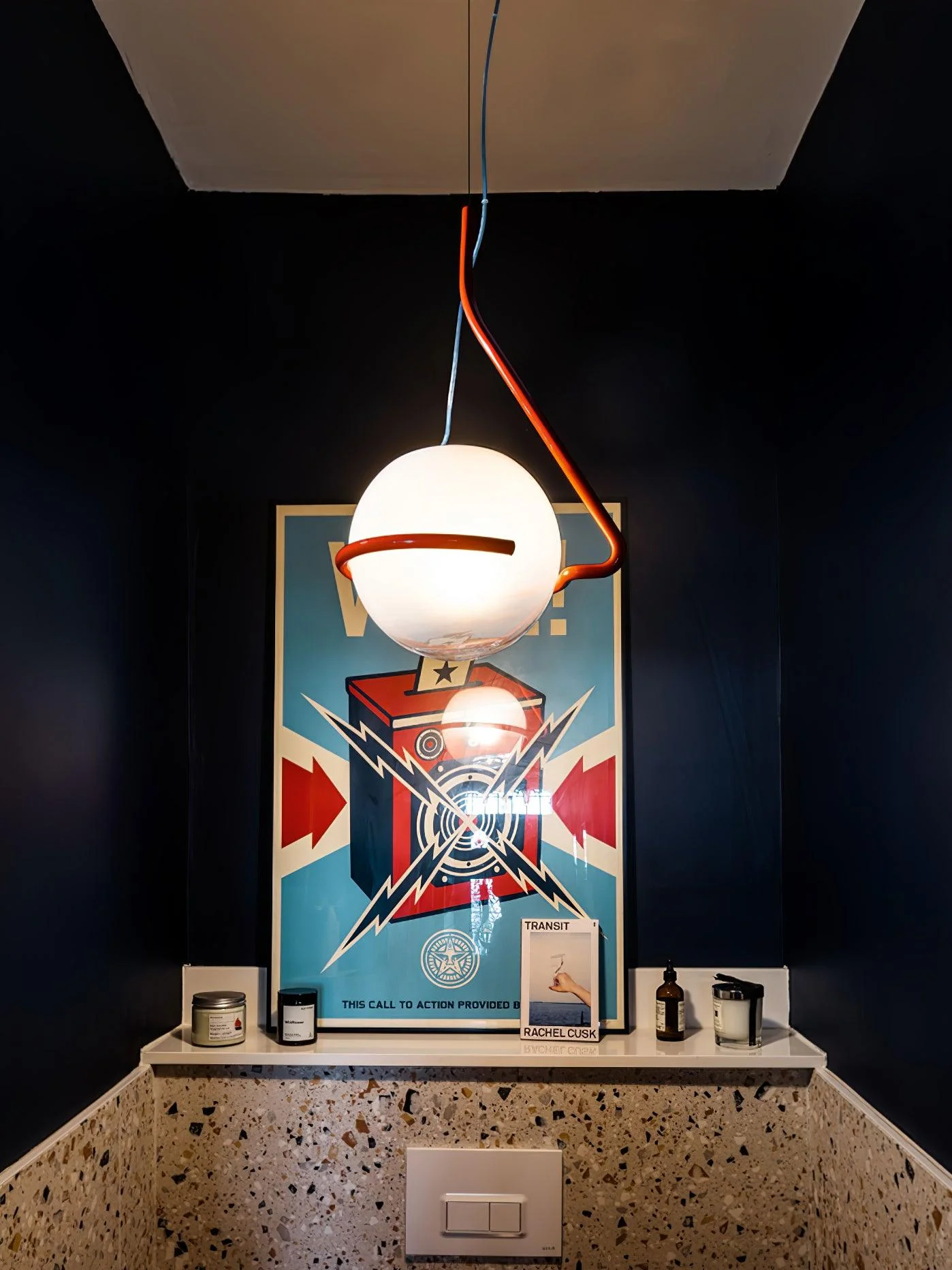 Circular Minimalist Glass Pendant Lamp - Image 5