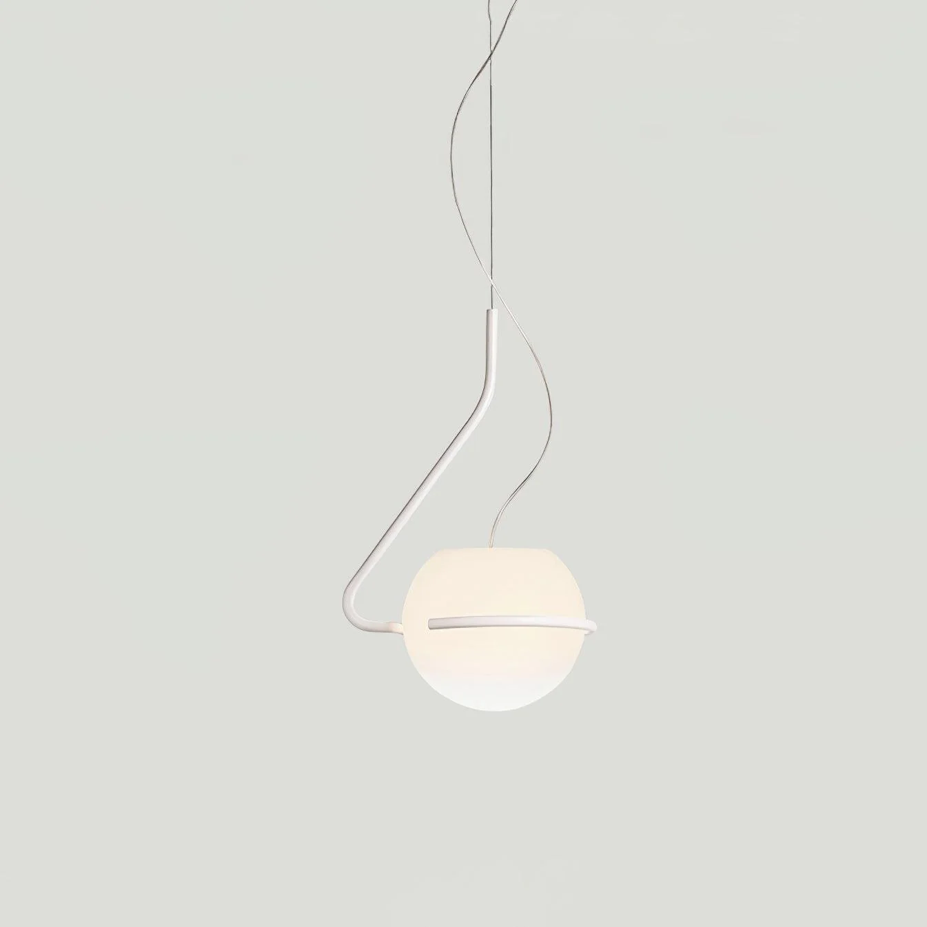 Circular Minimalist Glass Pendant Lamp - Image 7