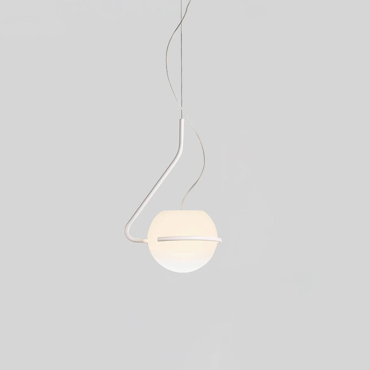 Circular Minimalist Glass Pendant Lamp - Image 9