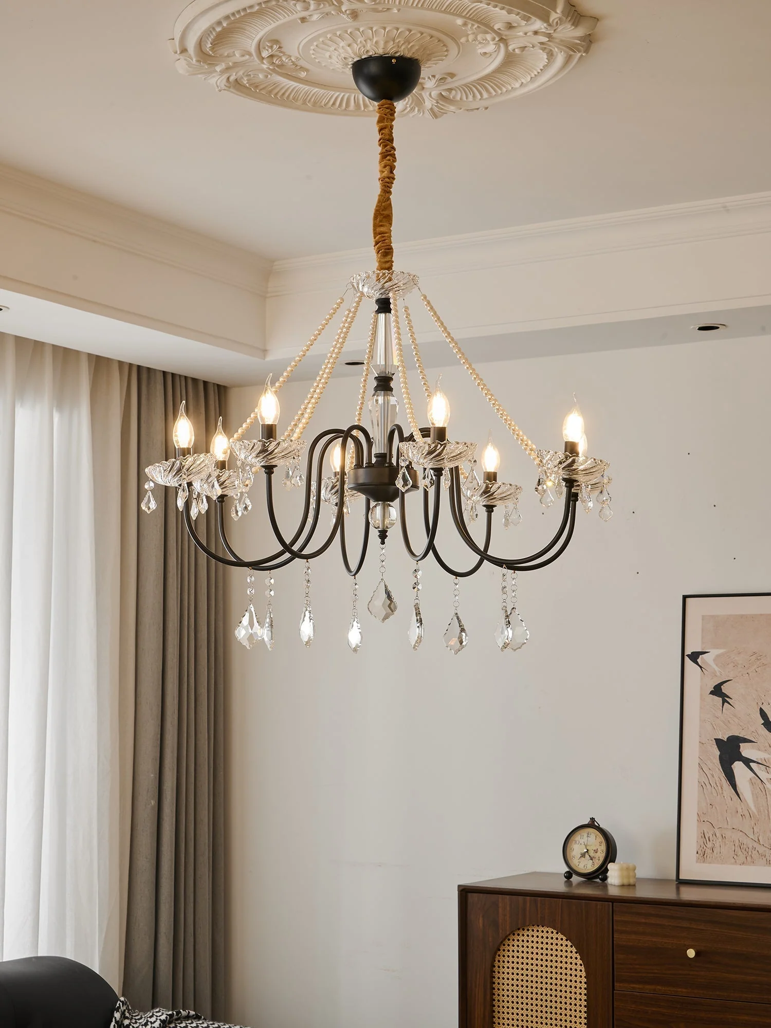 Cisoren Postmodern Luxury Pearls Crystal Chandelier - Image 4