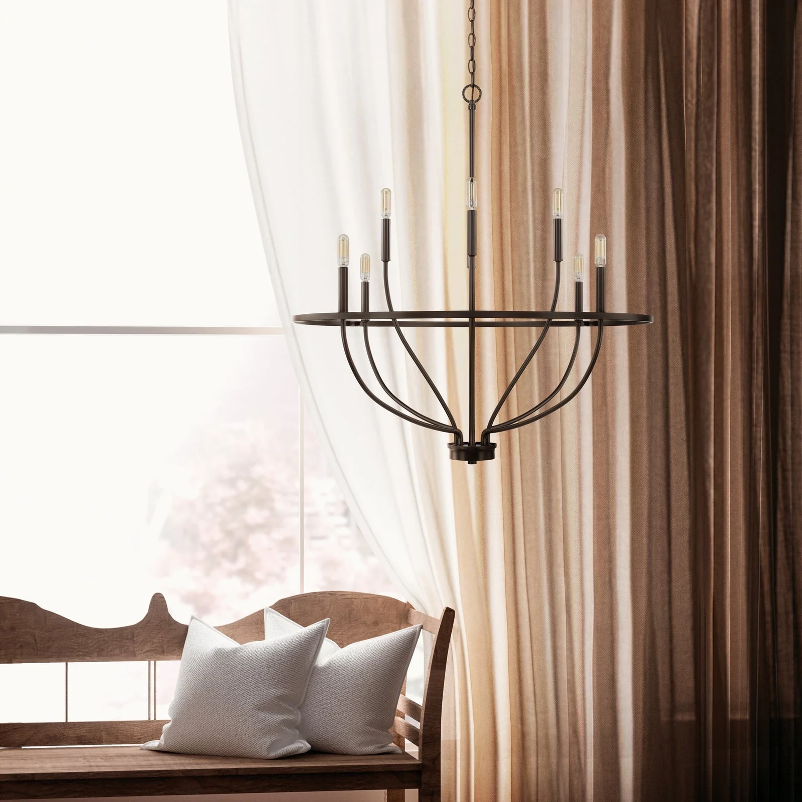 Cisoriel Classic Brass Chandelier - Image 4