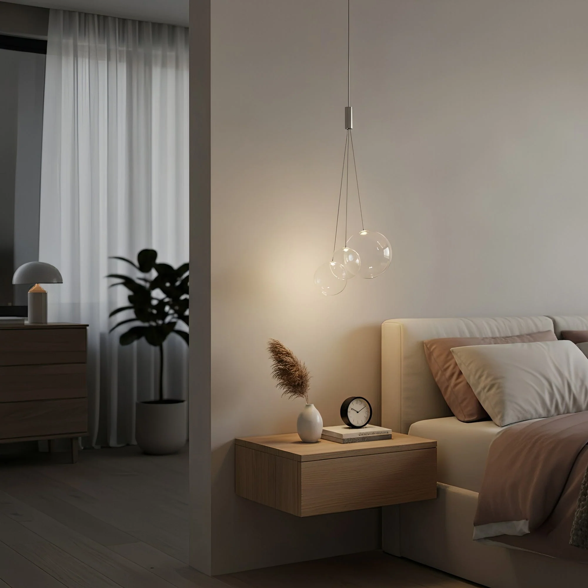 Cluster Modern Glass Pendant Light - Image 3