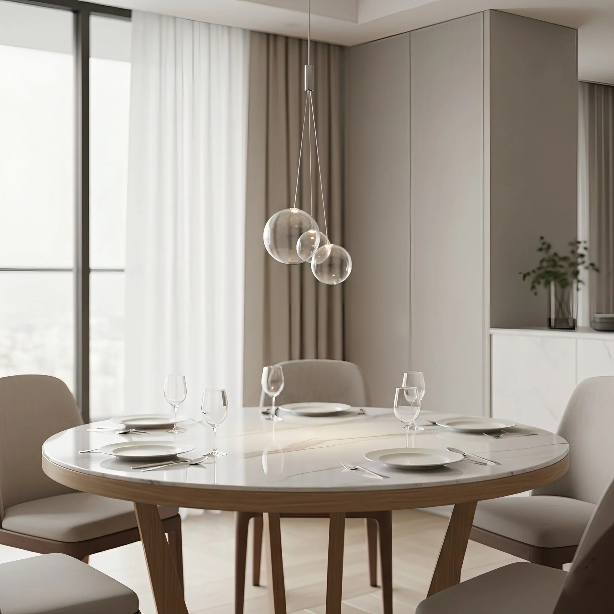 Cluster Modern Glass Pendant Light - Image 4