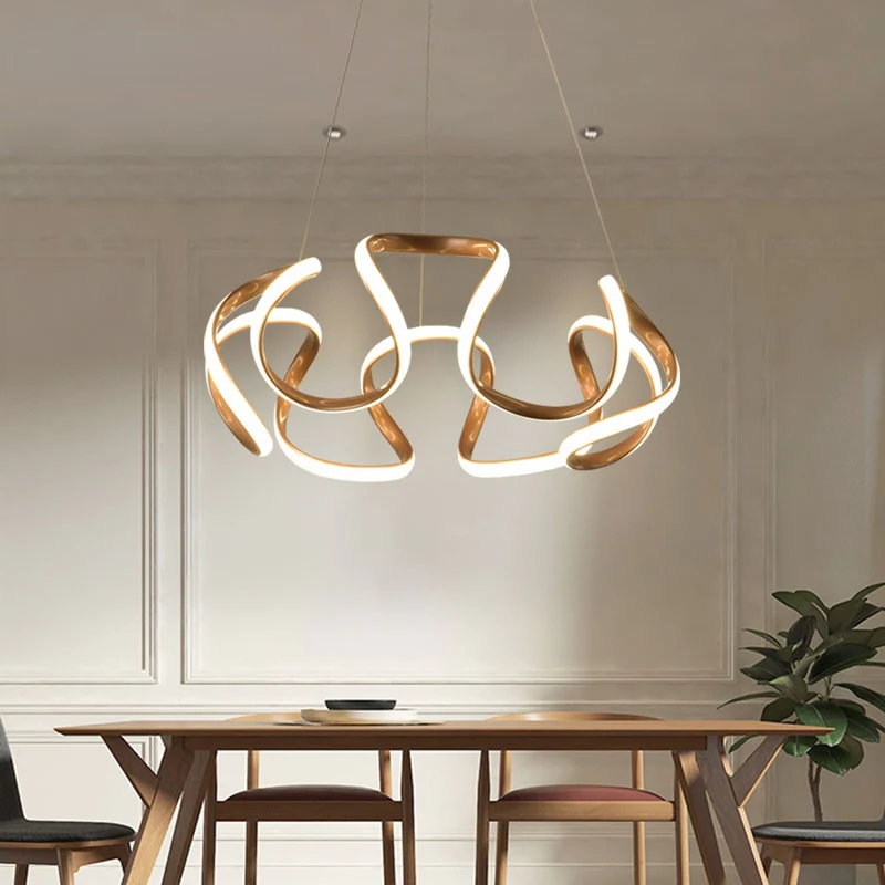 Clyra Modern Irregular Flower Pendant Light, 3 Colors - Image 4