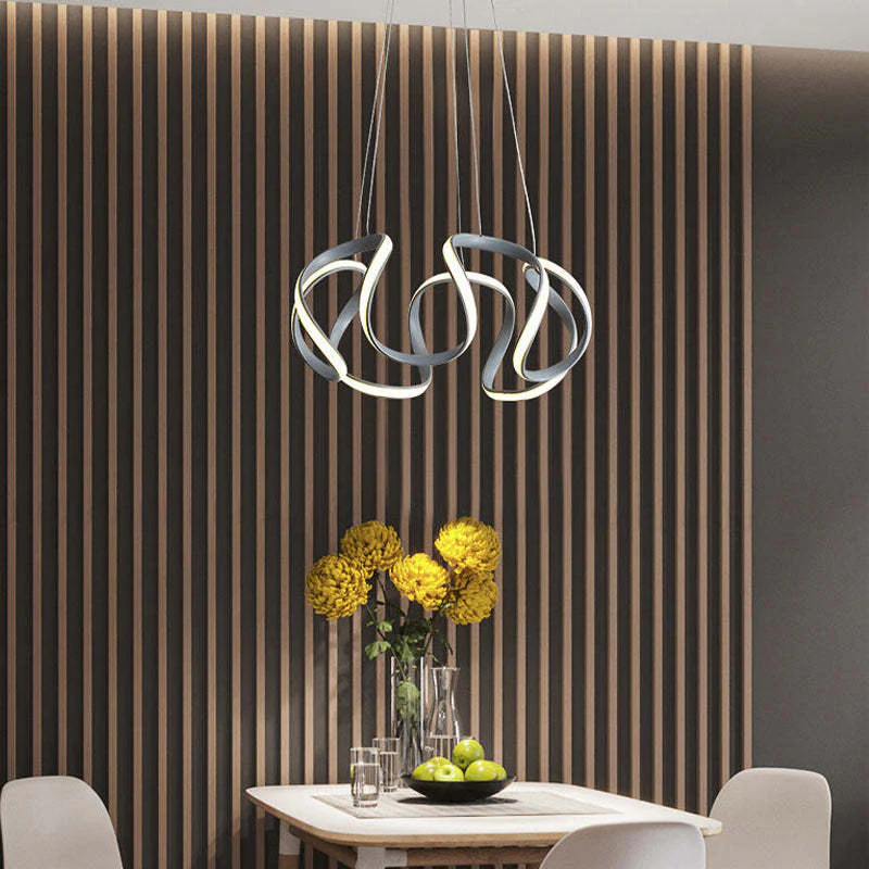 Clyra Modern Irregular Flower Pendant Light, 3 Colors - Image 7