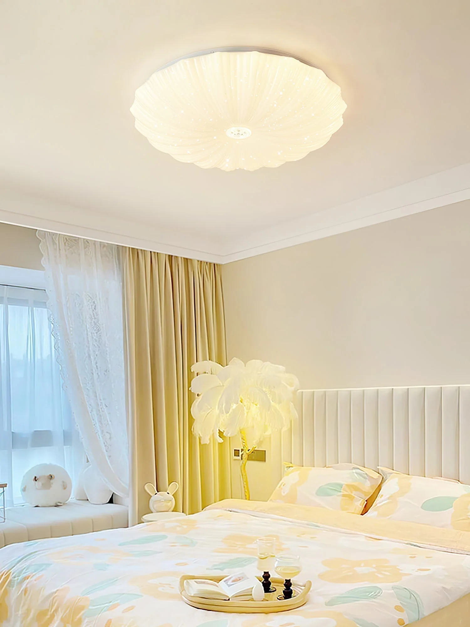 Coloria Nordic Art Shell Round Ceiling Lamp - Image 11
