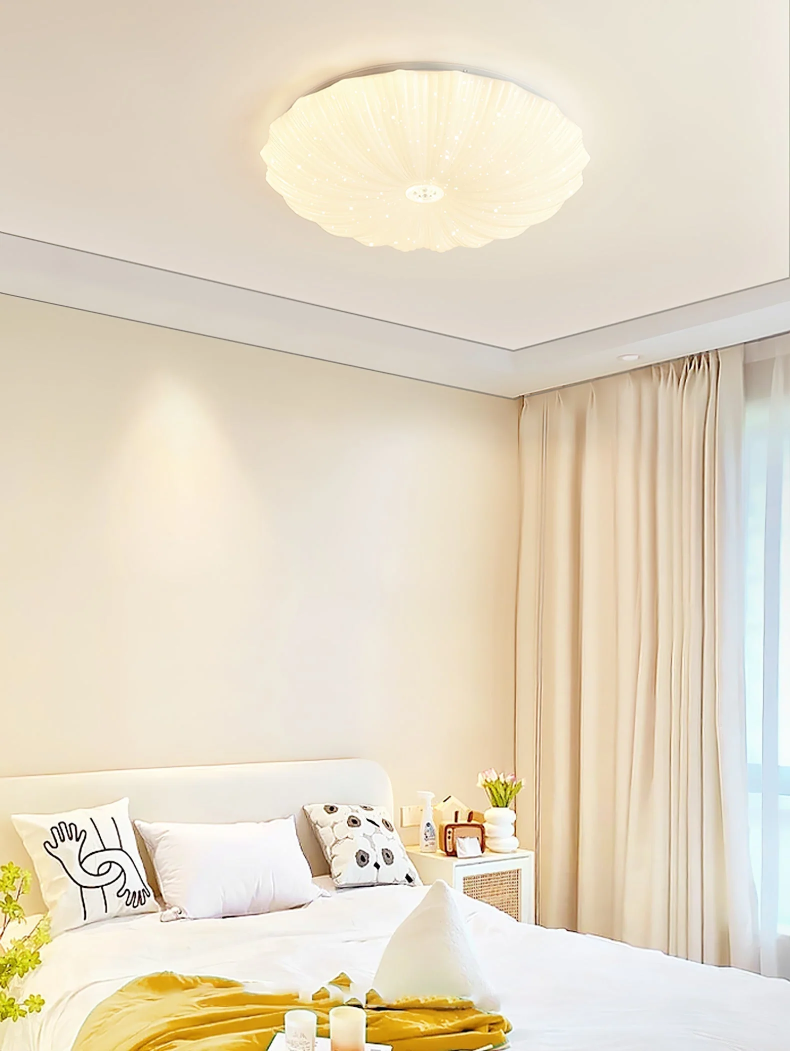Coloria Nordic Art Shell Round Ceiling Lamp - Image 2