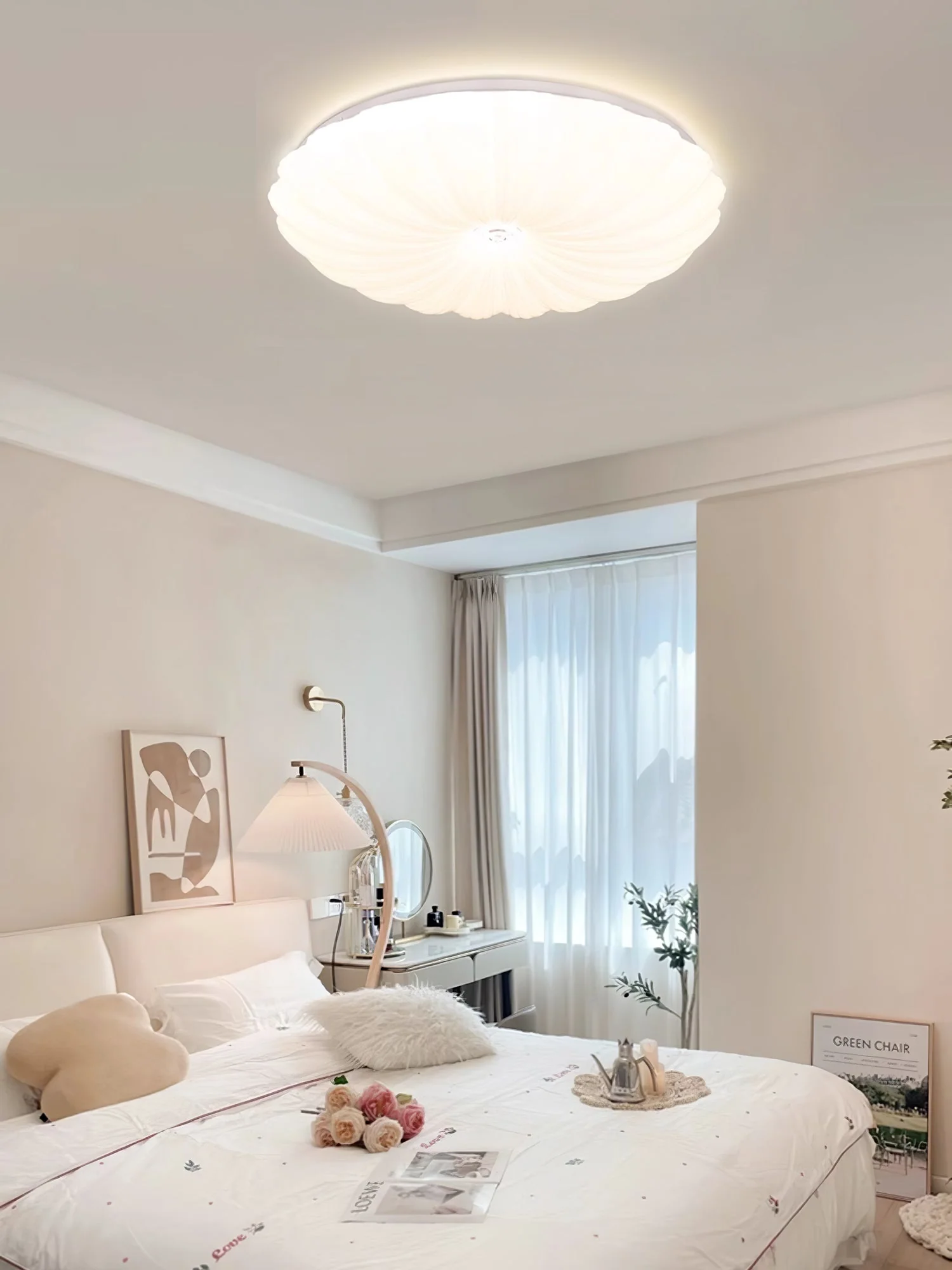 Coloria Nordic Art Shell Round Ceiling Lamp - Image 20