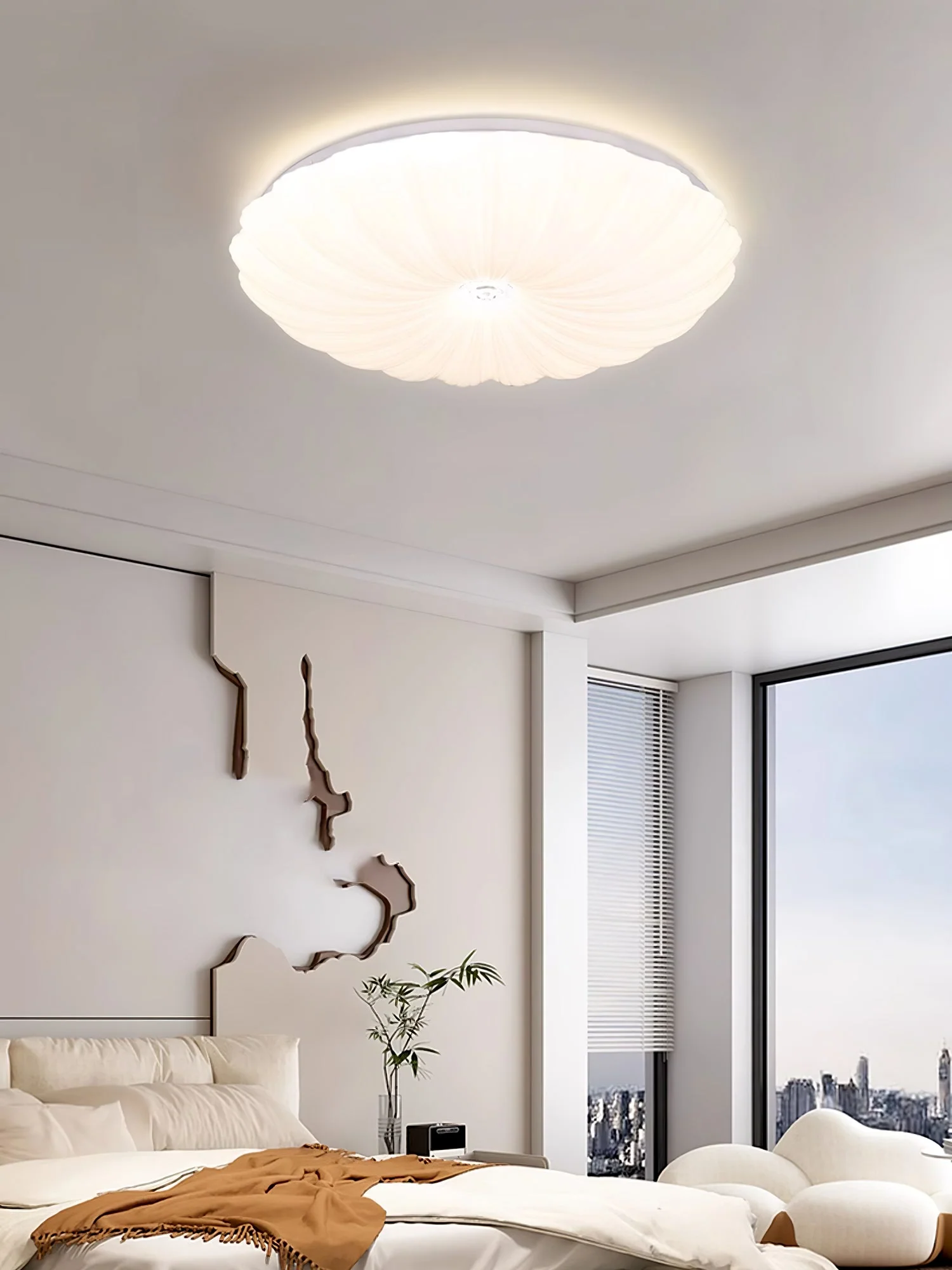 Coloria Nordic Art Shell Round Ceiling Lamp - Image 22