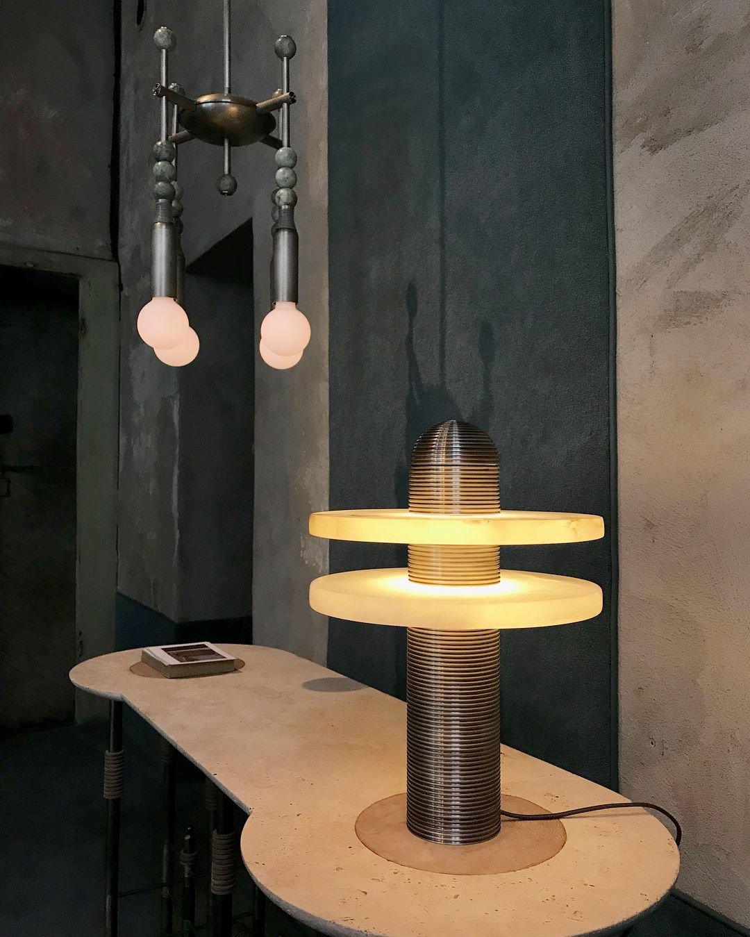 Comet Minimalist Alabaster Table Light - Image 12