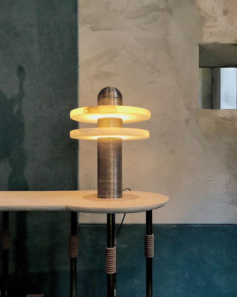 Comet Minimalist Alabaster Table Light - Image 7