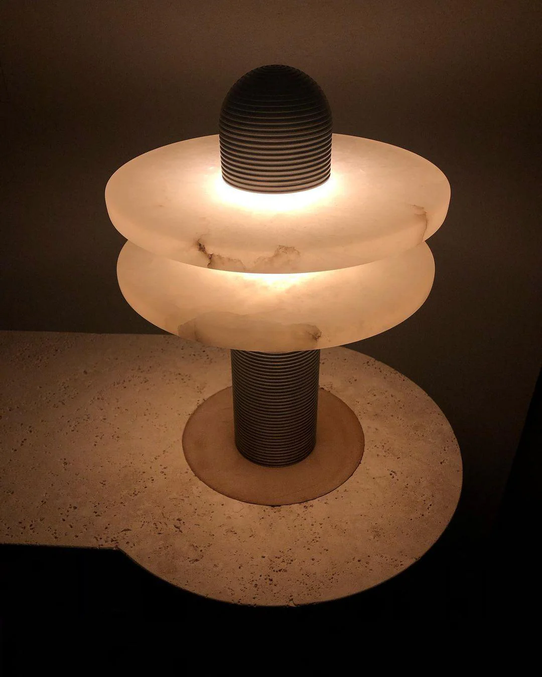 Comet Minimalist Alabaster Table Light - Image 9