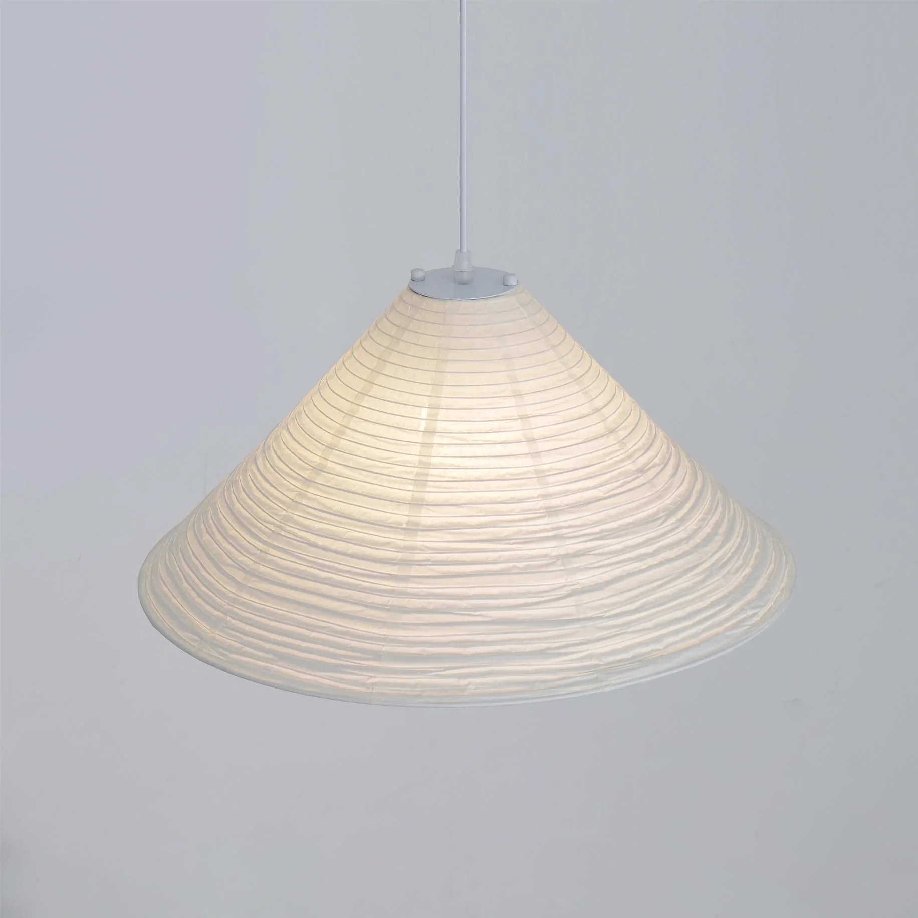 Conic Paper Pyramid Pendant Lamp - Image 15