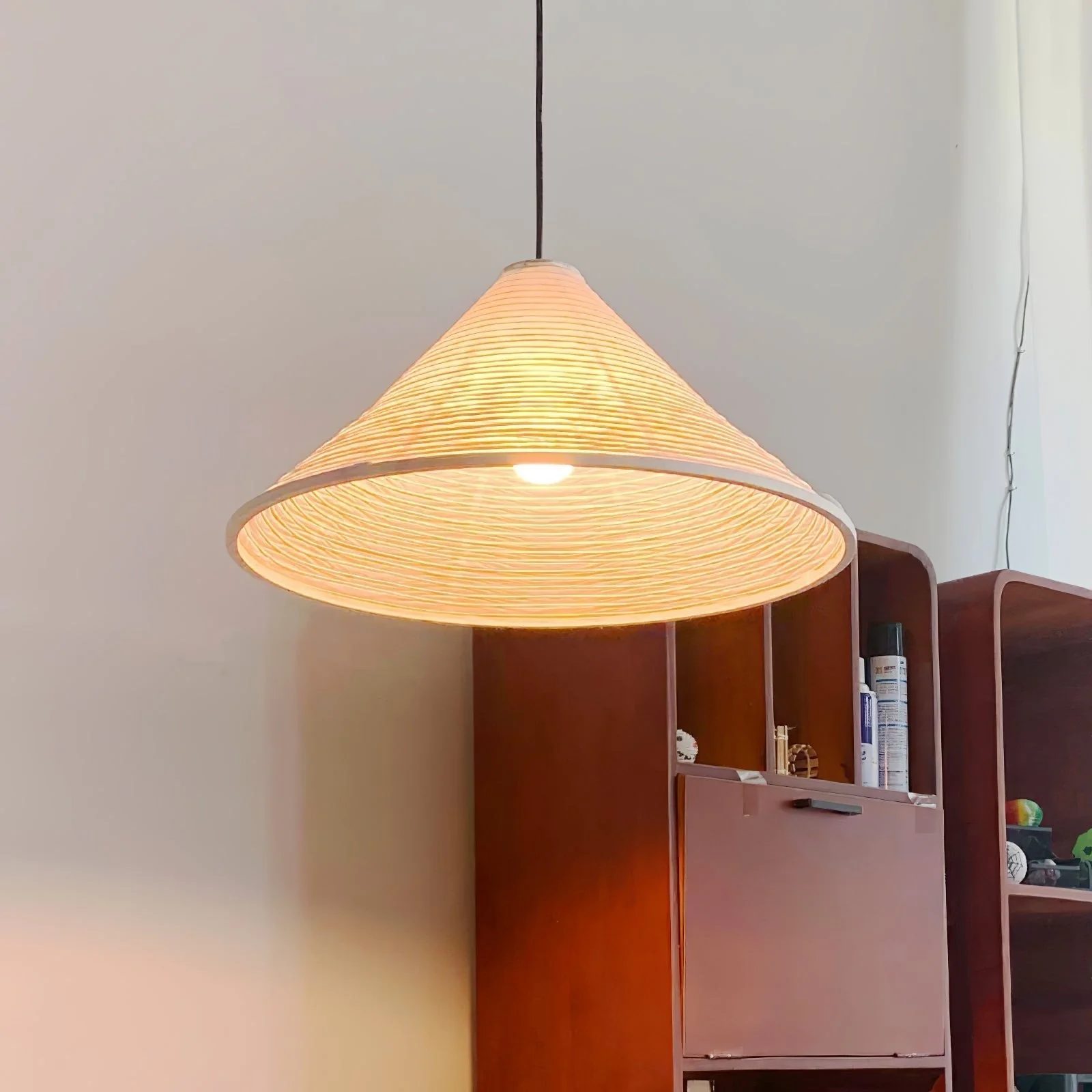 Conic Paper Pyramid Pendant Lamp - Image 16