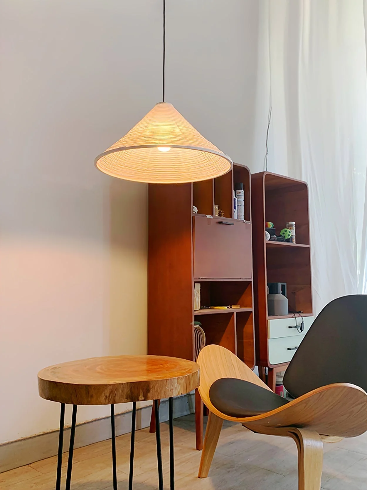 Conic Paper Pyramid Pendant Lamp - Image 22