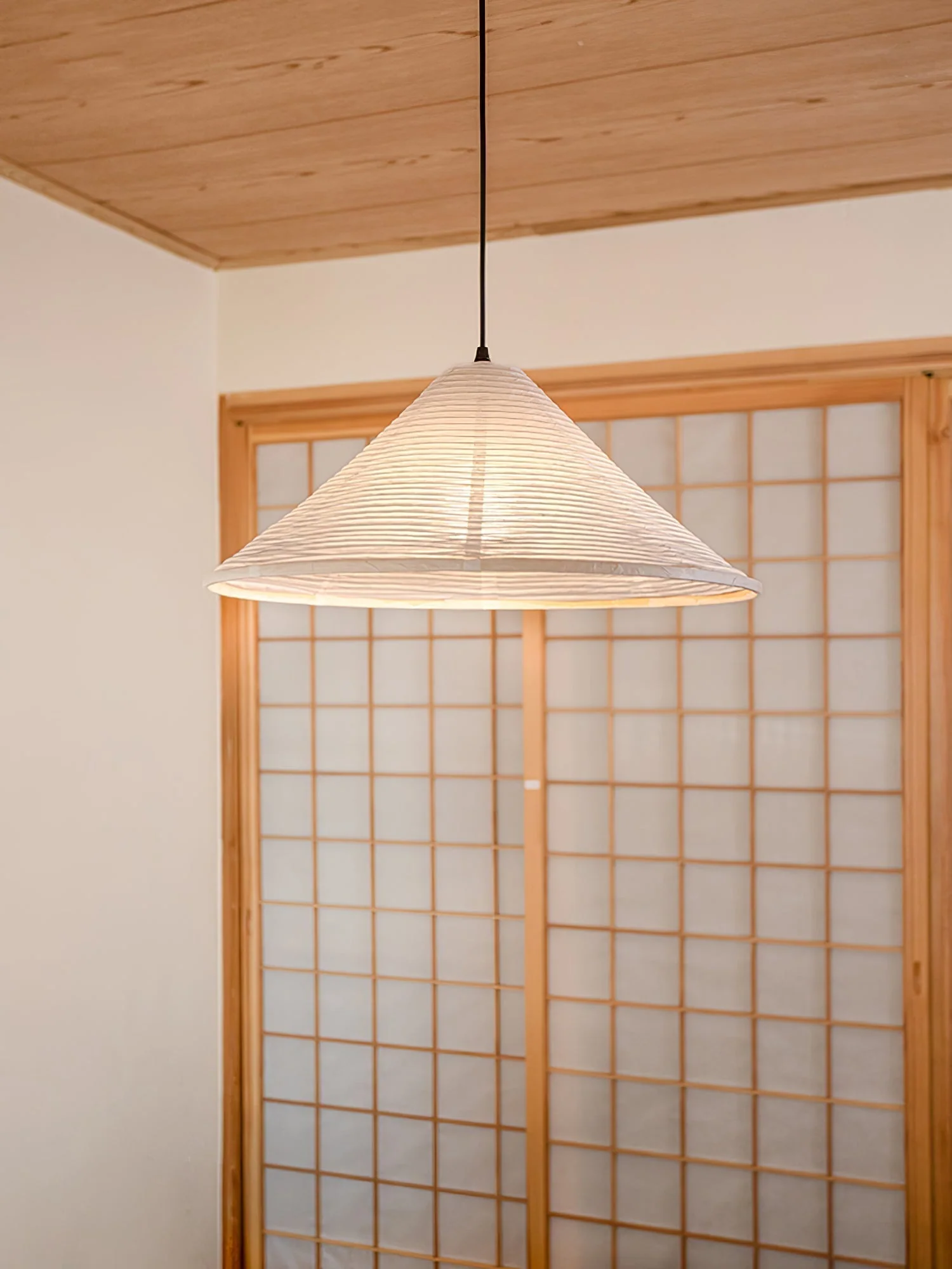 Conic Paper Pyramid Pendant Lamp - Image 26