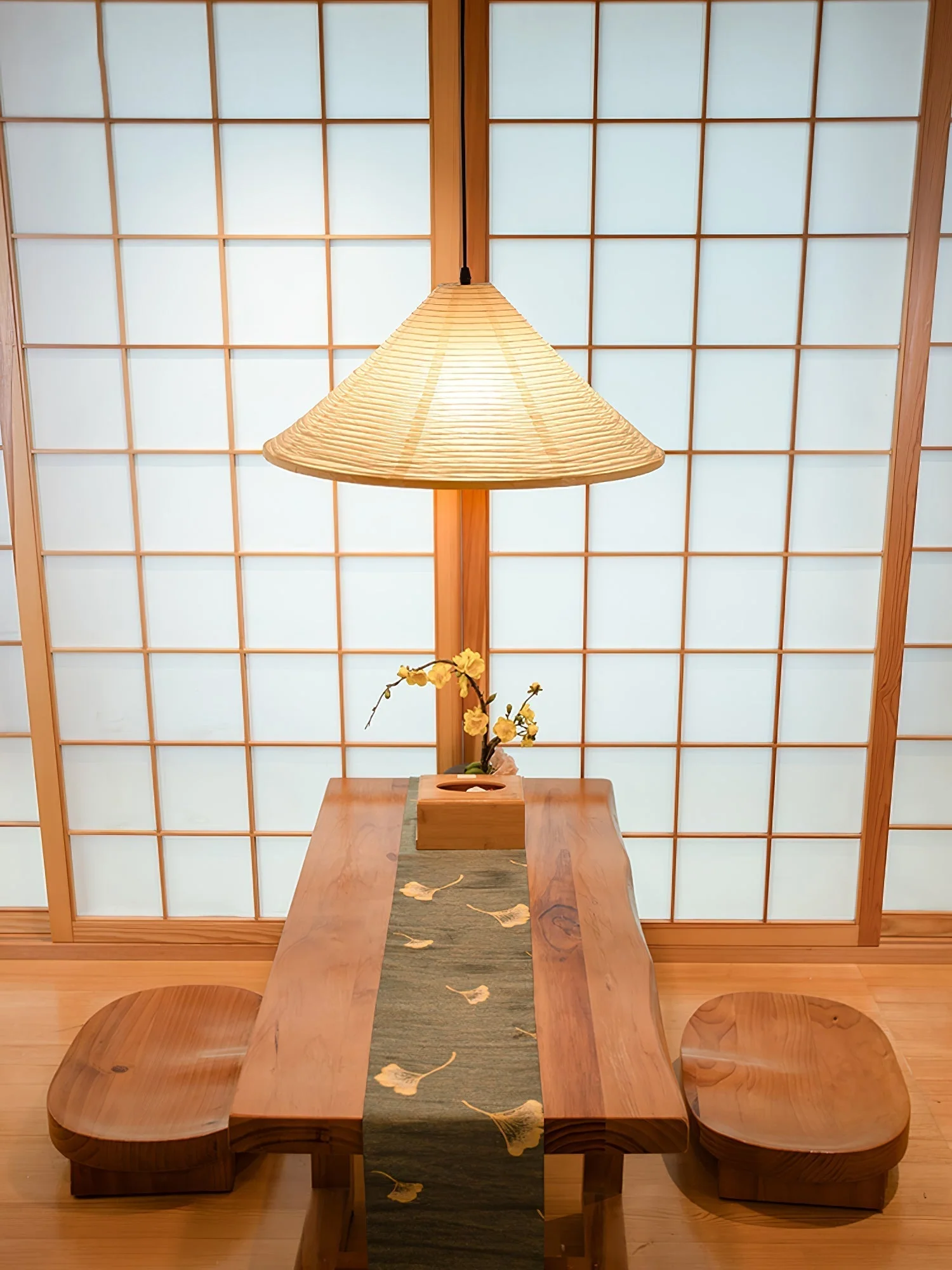 Conic Paper Pyramid Pendant Lamp - Image 30