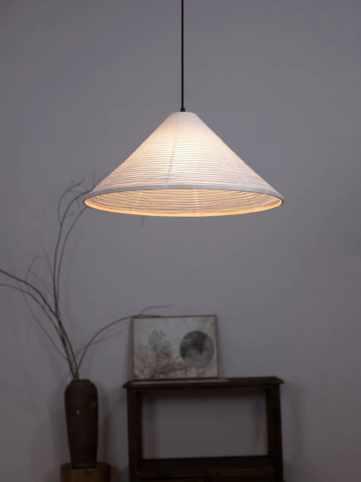 Conic Paper Pyramid Pendant Lamp - Image 32