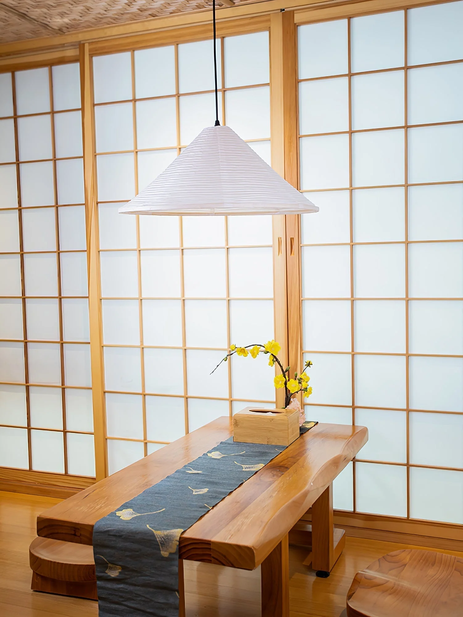 Conic Paper Pyramid Pendant Lamp - Image 33