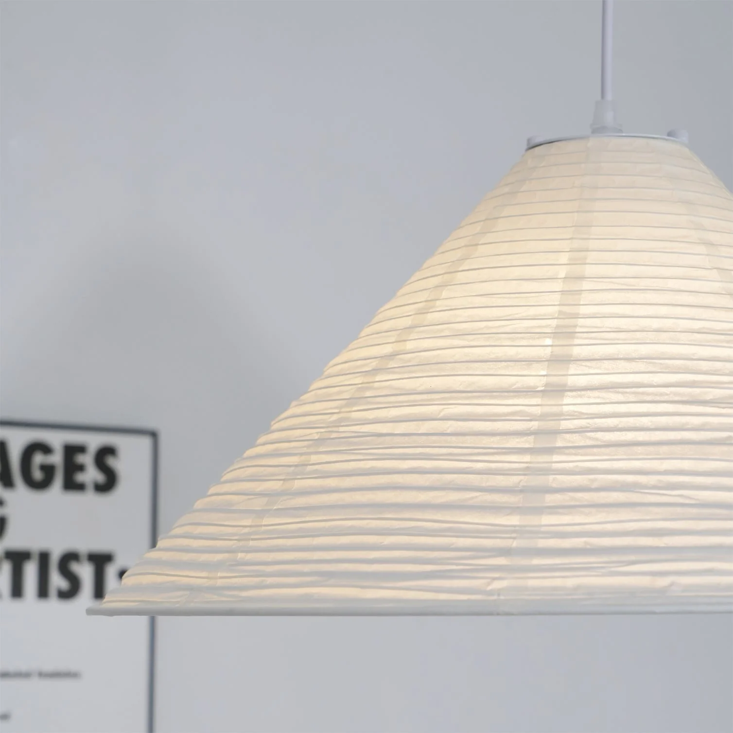 Conic Paper Pyramid Pendant Lamp - Image 51