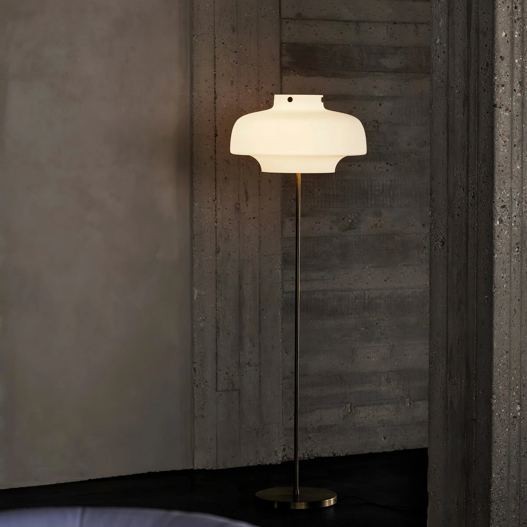 Copenhagen Modern Glass Floor Lamp - Image 3