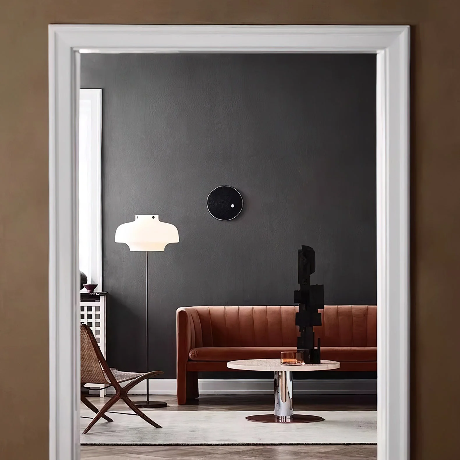 Copenhagen Modern Glass Floor Lamp - Image 4