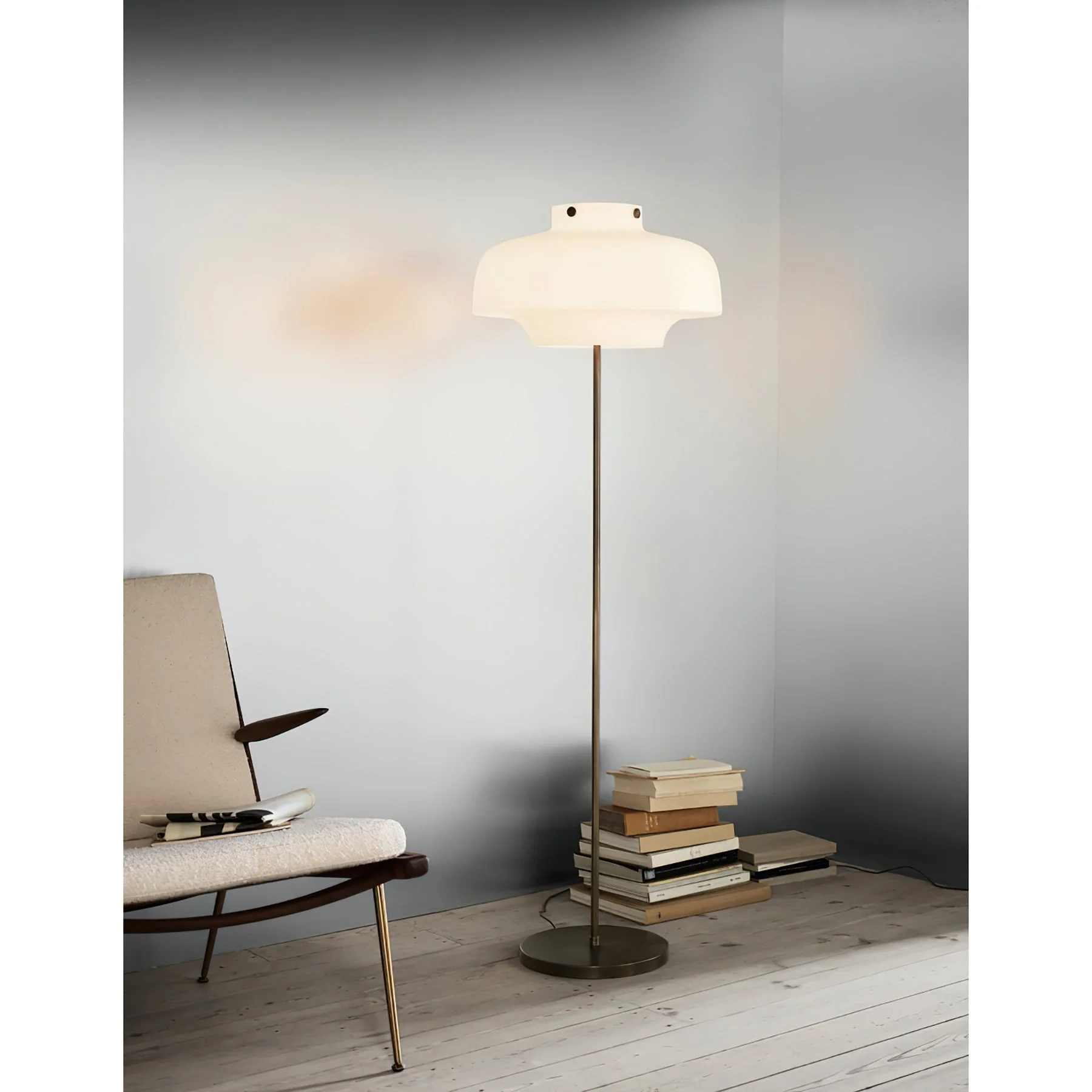 Copenhagen Modern Glass Floor Lamp - Image 8