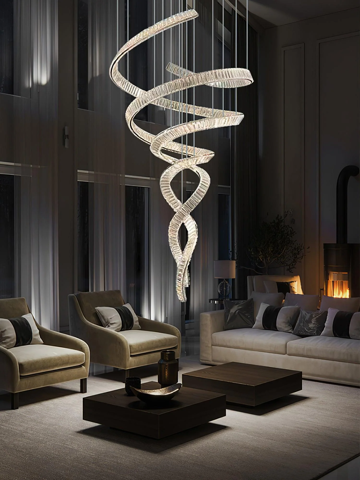 Cotalan Fluid Gold Pendant Light - Image 22