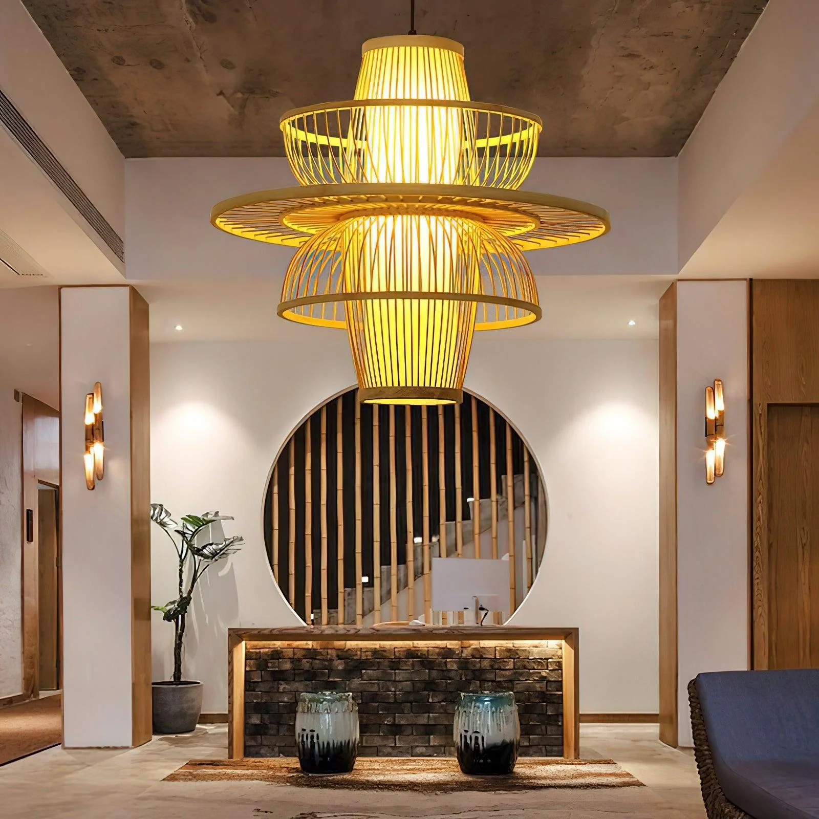 Covarir Handmade Sigyn Bamboo Pendant Lamp - Image 16