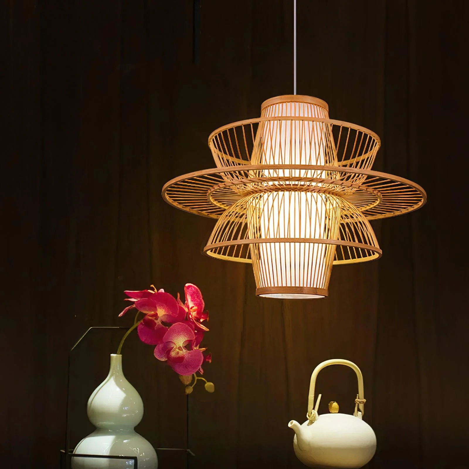 Covarir Handmade Sigyn Bamboo Pendant Lamp - Image 20