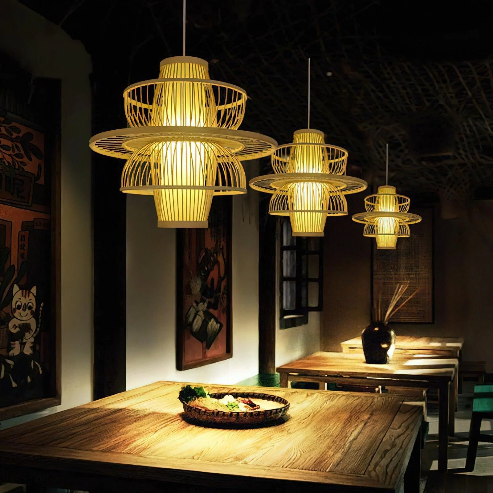 Covarir Handmade Sigyn Bamboo Pendant Lamp - Image 24