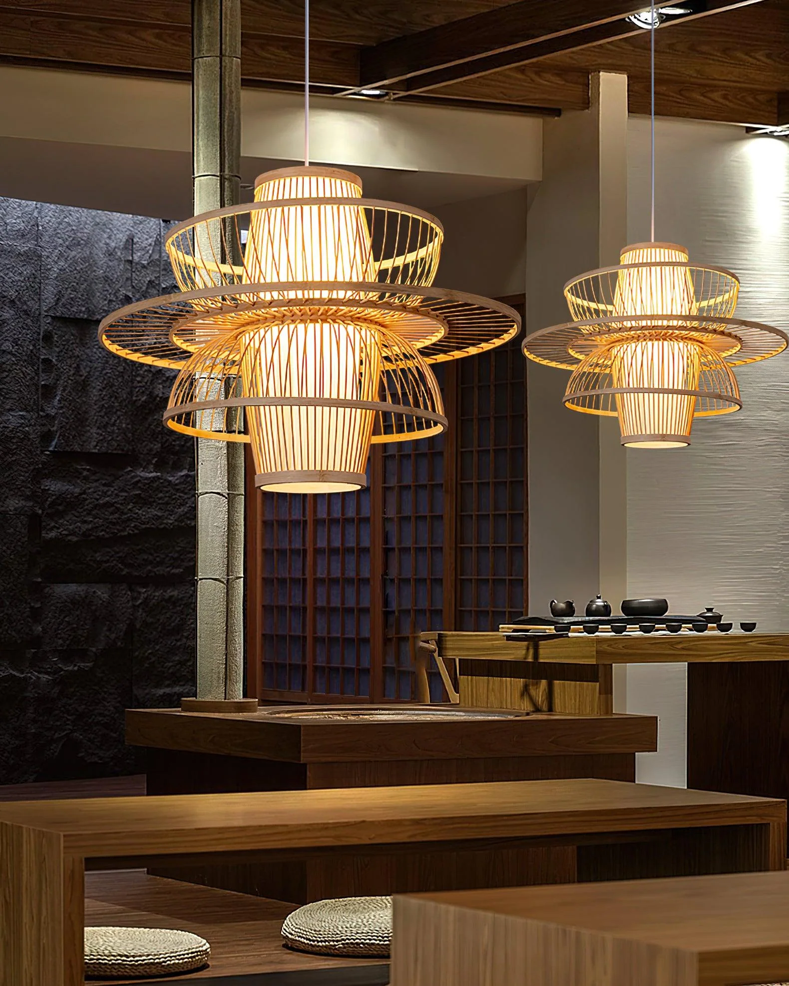 Covarir Handmade Sigyn Bamboo Pendant Lamp - Image 29