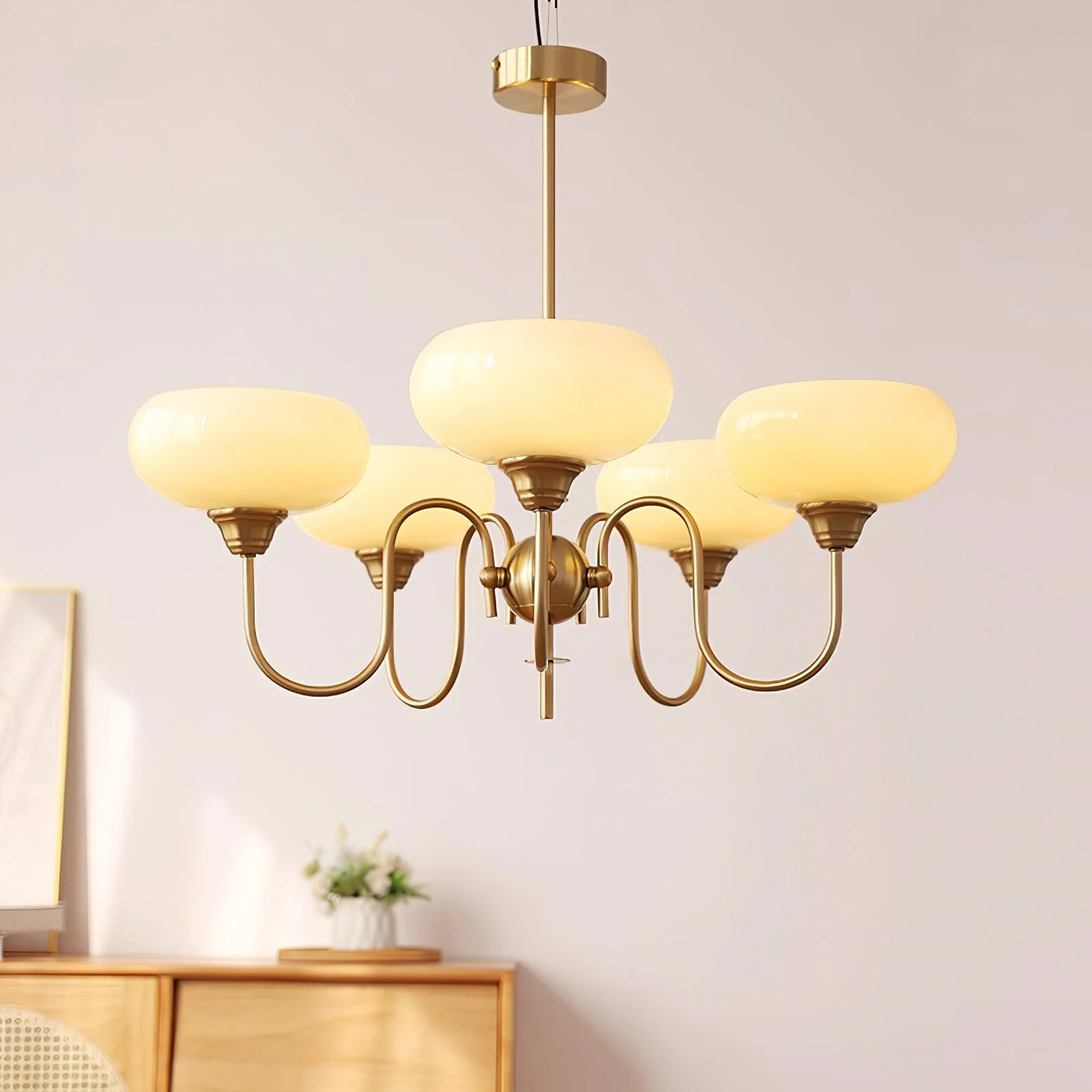 Creamy Persimmon Chandelier - Image 4