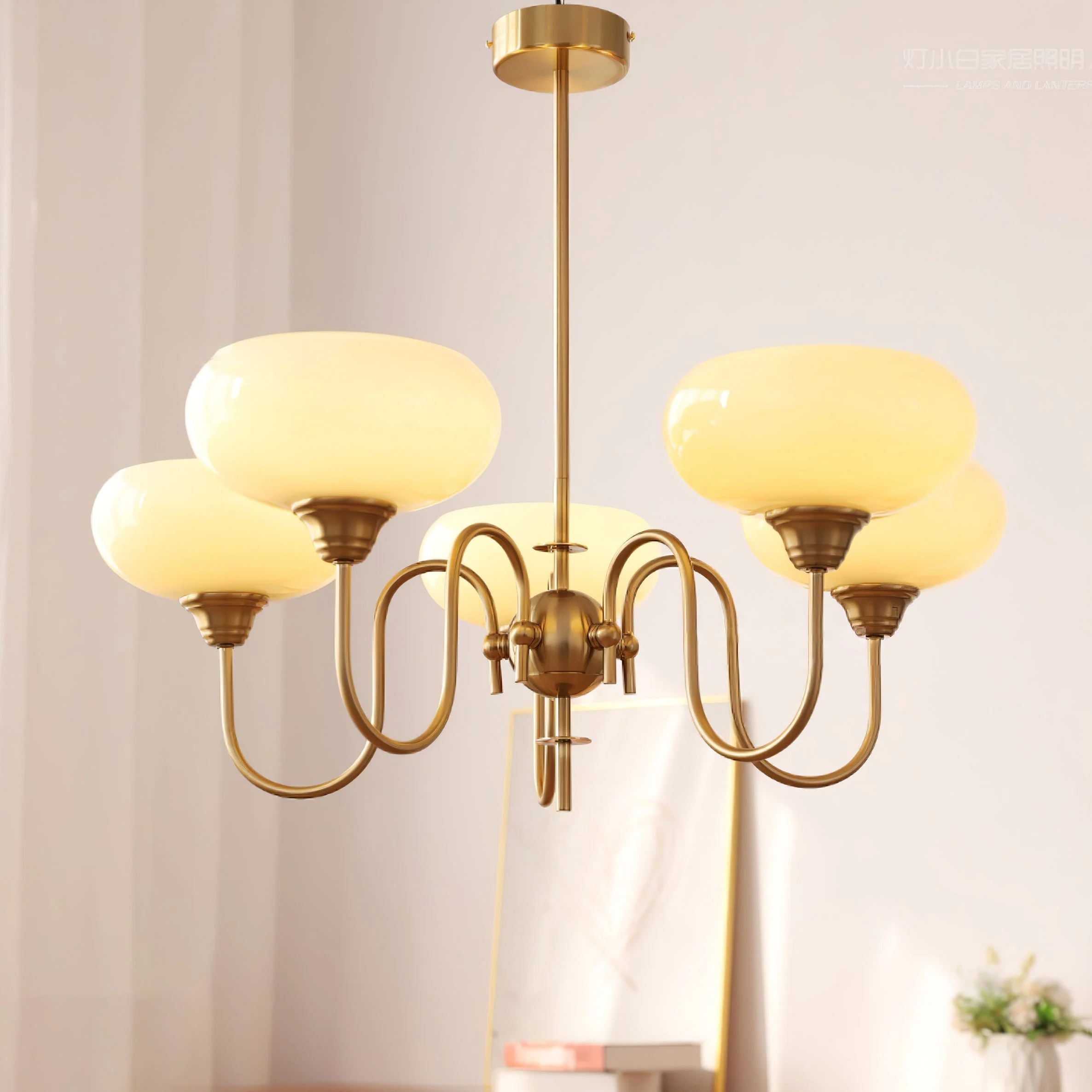 Creamy Persimmon Chandelier - Image 44