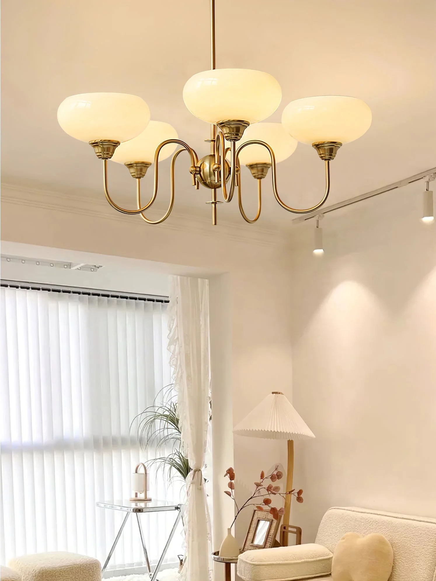 Creamy Persimmon Chandelier - Image 48