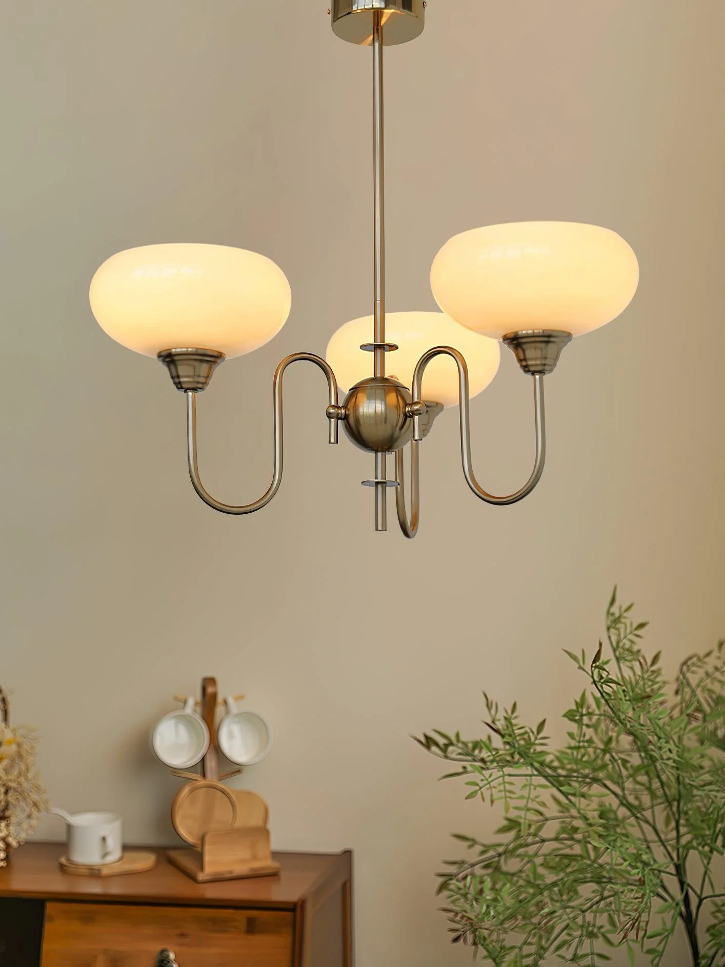 Creamy Persimmon Chandelier - Image 9