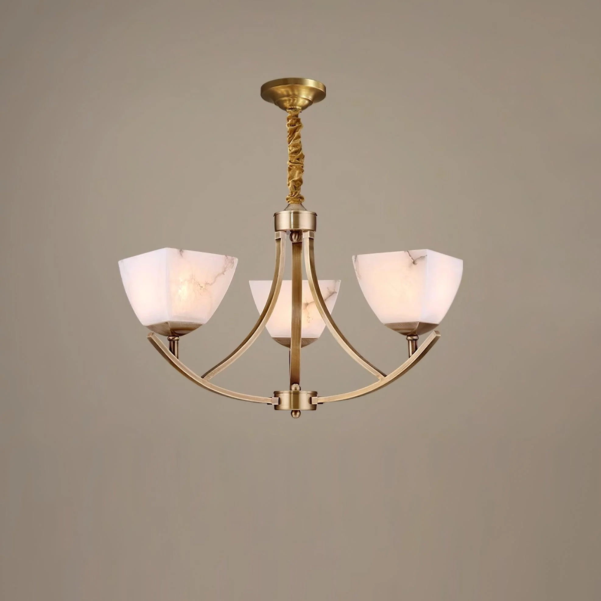 Crown Classic Brass Chandelier - Image 2