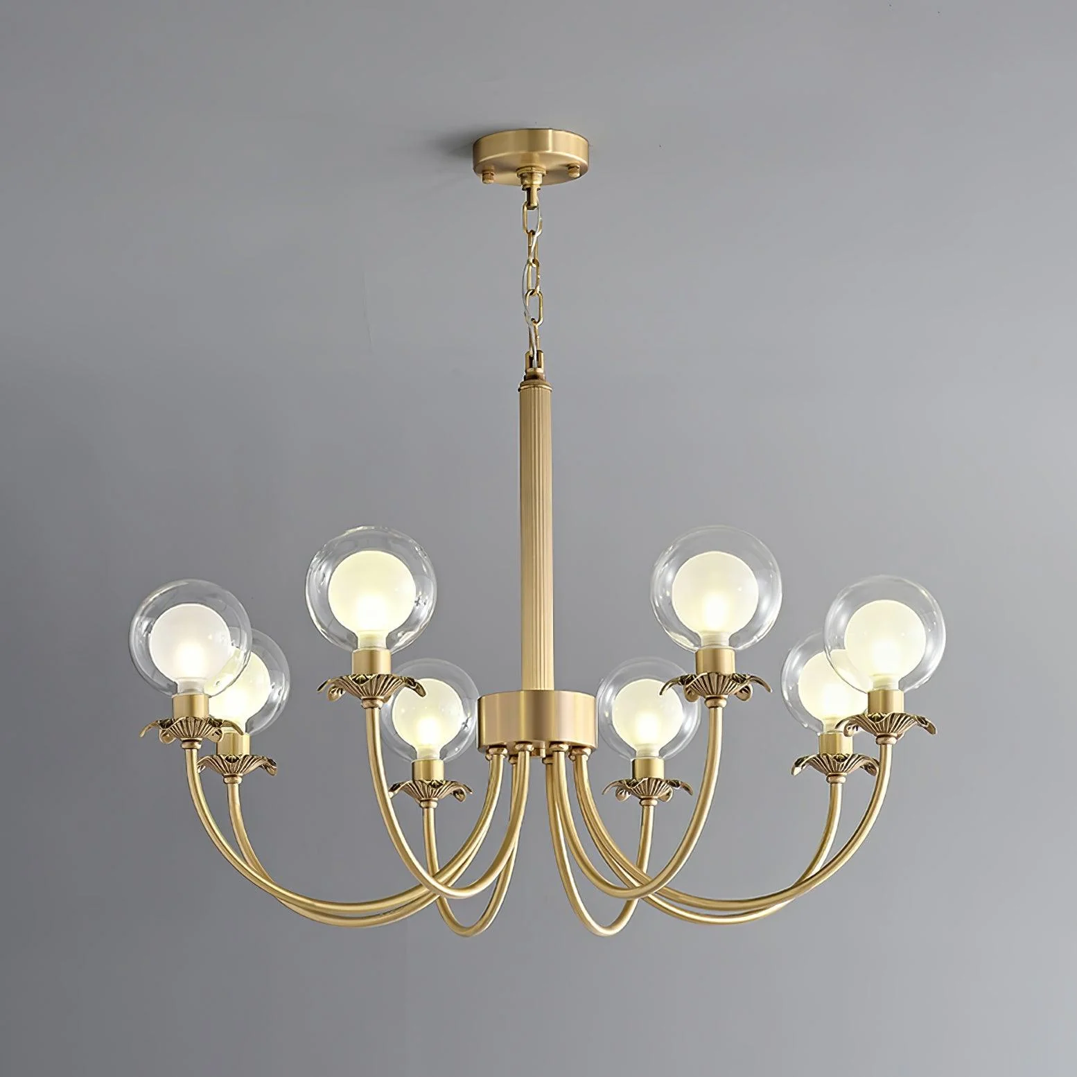 Crown Classic Glass Chandelier - Image 5