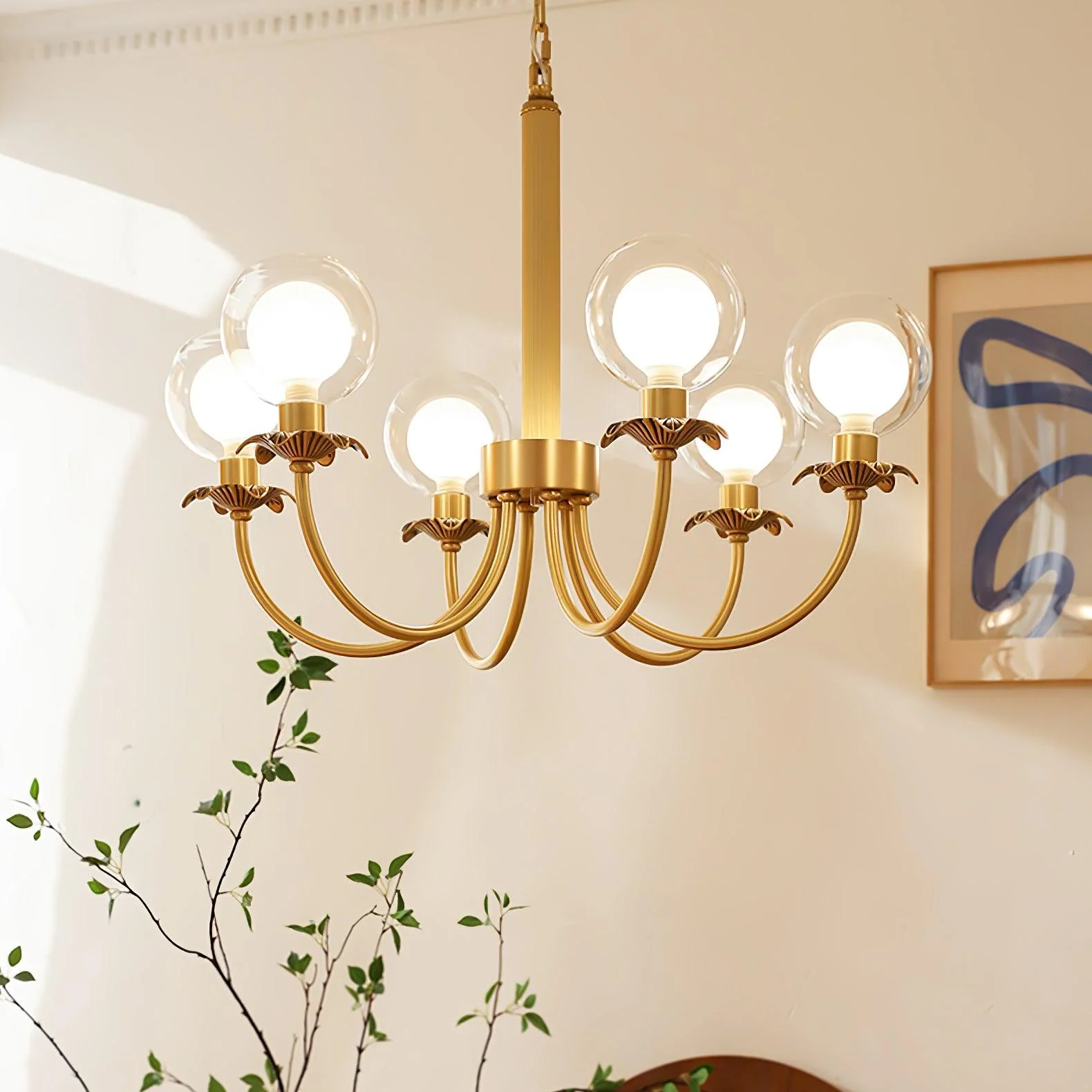 Crown Classic Glass Chandelier - Image 7