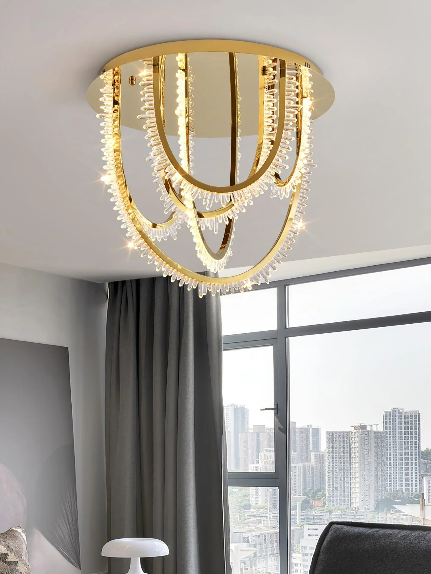 Crystal Individual Creativity Corde Crystal Ceiling Light - Image 5